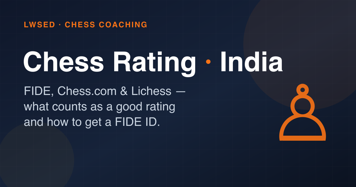 What Is a Good Chess Rating in India? FIDE, Chess.com & Lichess Explained