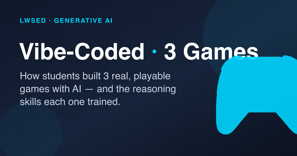 We Vibe-Coded 3 Real Games with AI — Here's Exactly How (And What It Teaches) — AI article thumbnail
