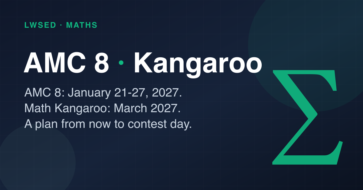 AMC 8 and Math Kangaroo 2027: A Parent's Prep Guide — Maths article thumbnail