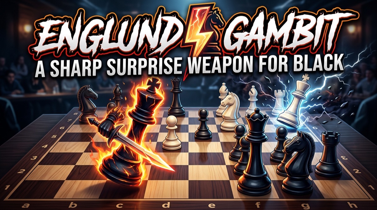 The Englund Gambit: Black's Ultimate Surprise Weapon Against 1.d4 (Complete Guide with Traps) — Chess article thumbnail