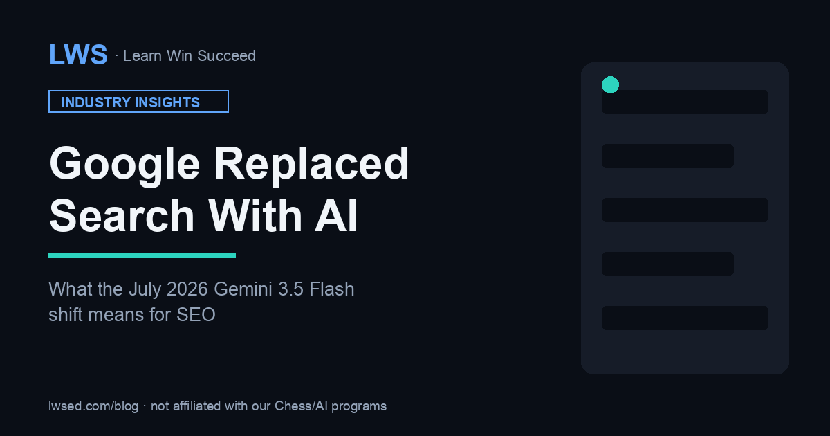 Google Replaced Search With AI: What It Means for SEO in 2026 — Insights article thumbnail