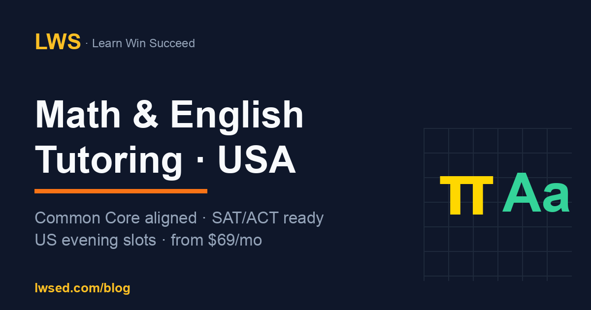 Online Math & English Tutoring for Kids in the USA (Common Core Aligned) — Maths article thumbnail